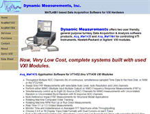 Tablet Screenshot of dynamic-measurements.com